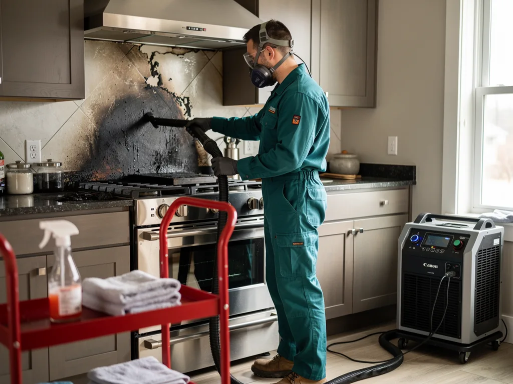 Kitchen Fire Cleanup